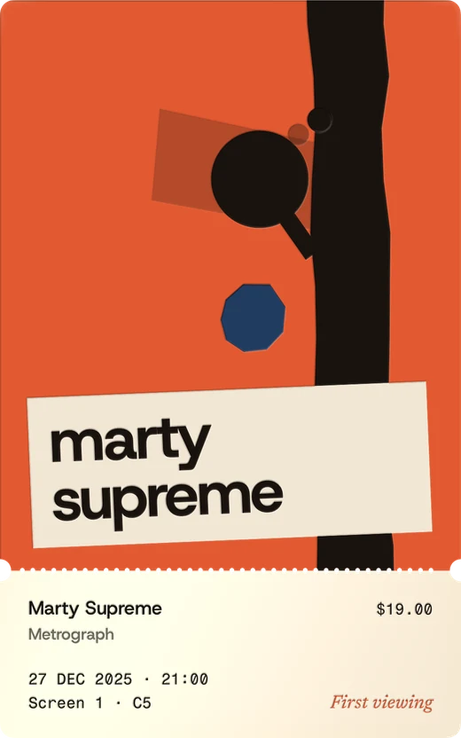 Marty Supreme, in cut paper.